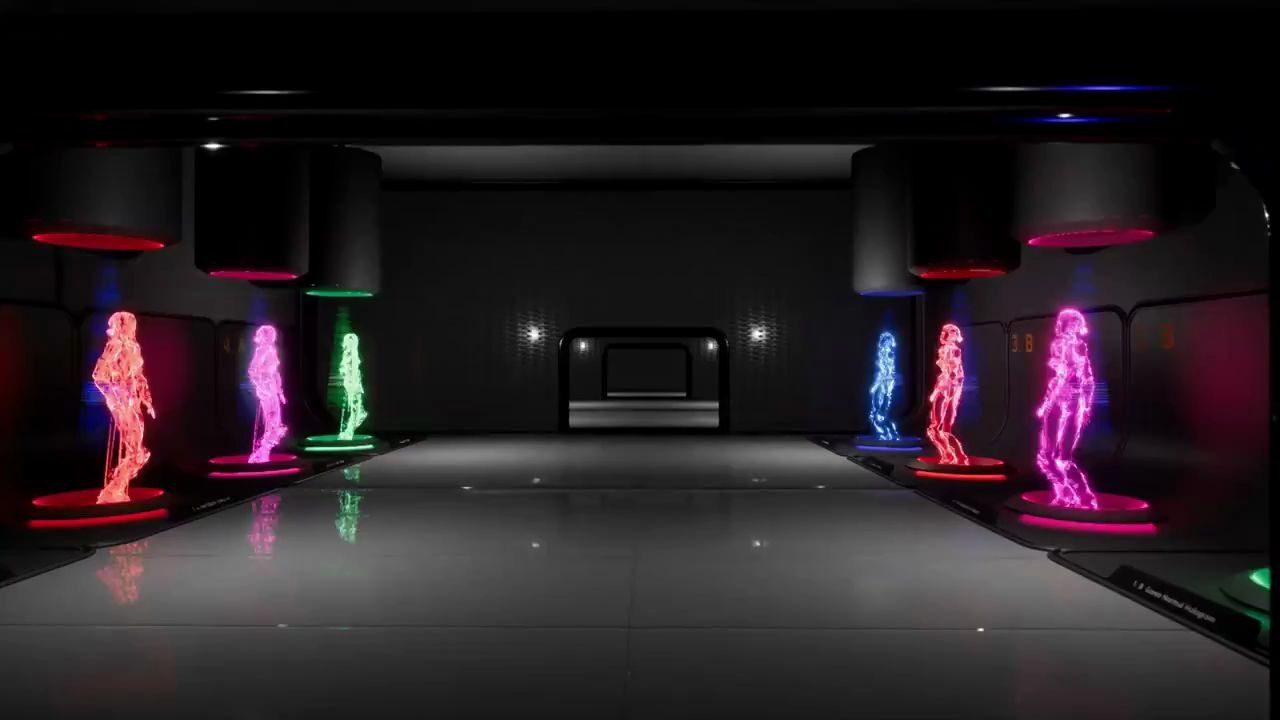 【附下载】UE4虚幻引擎赛博朋克全息材质shaer特效工程展示哔哩哔哩bilibili