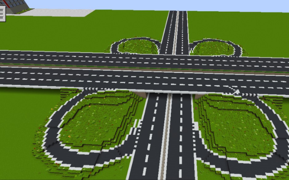 坚果我的世界从零开始建造城市之立交桥教程