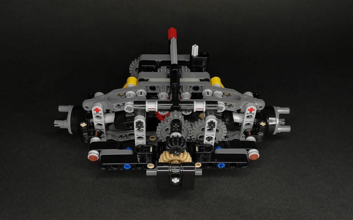 带差速锁的可驱动前悬挂 lego乐高 technic科技/机械 moc_哔哩哔哩