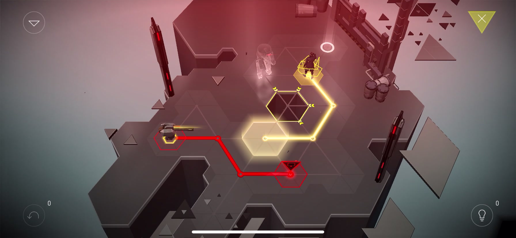 秘密行动解谜游戏ios版《突出重围:出击deus ex go》关卡38