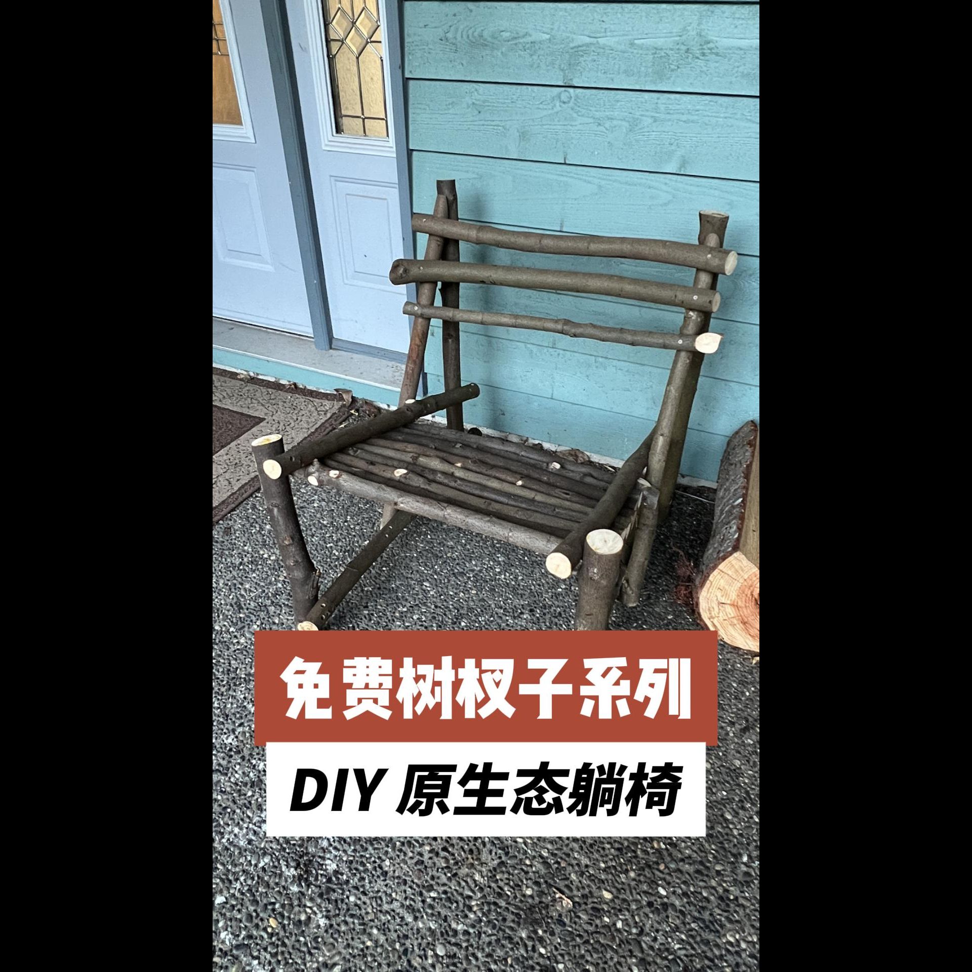 免费树杈子系列 DIY原生态躺椅哔哩哔哩bilibili