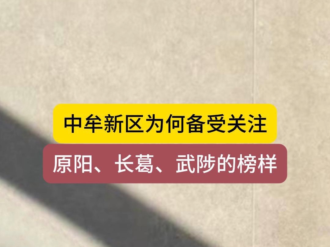 中牟新区是郑州都市圈“先行者”,武陟、原阳、长葛的“榜样”哔哩哔哩bilibili