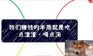 Download Video: 我们赚钱的本质就是吃点渣渣，喝点汤