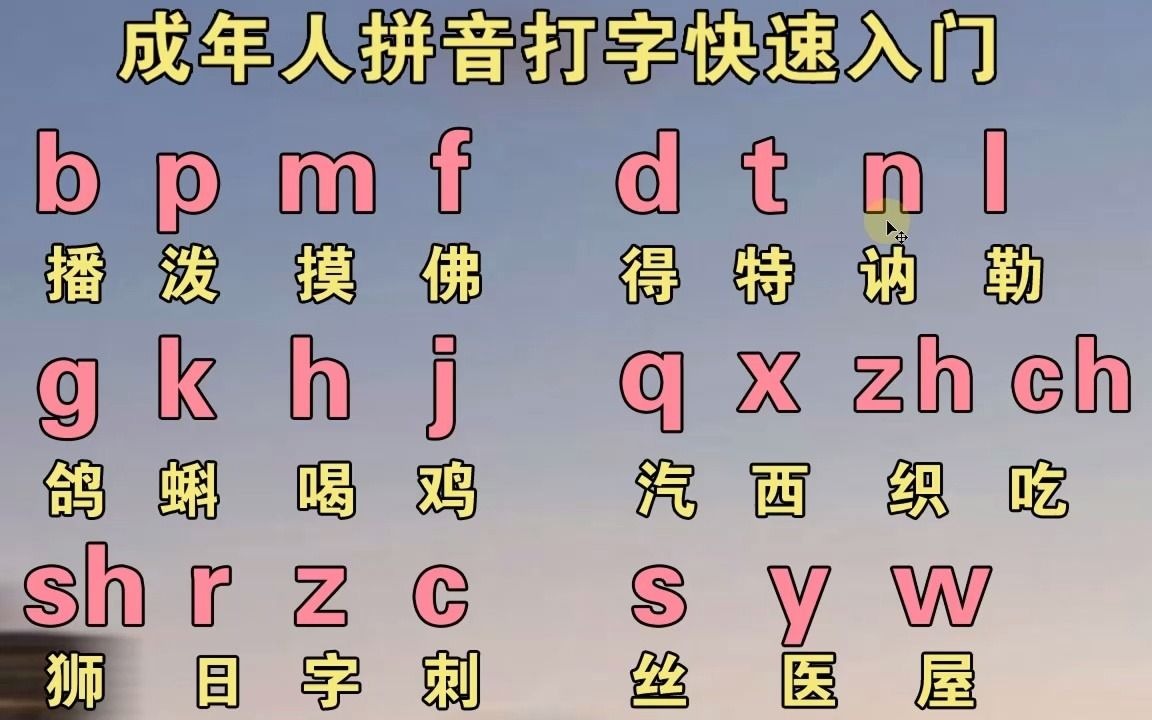 我想学打字但不会拼音图片