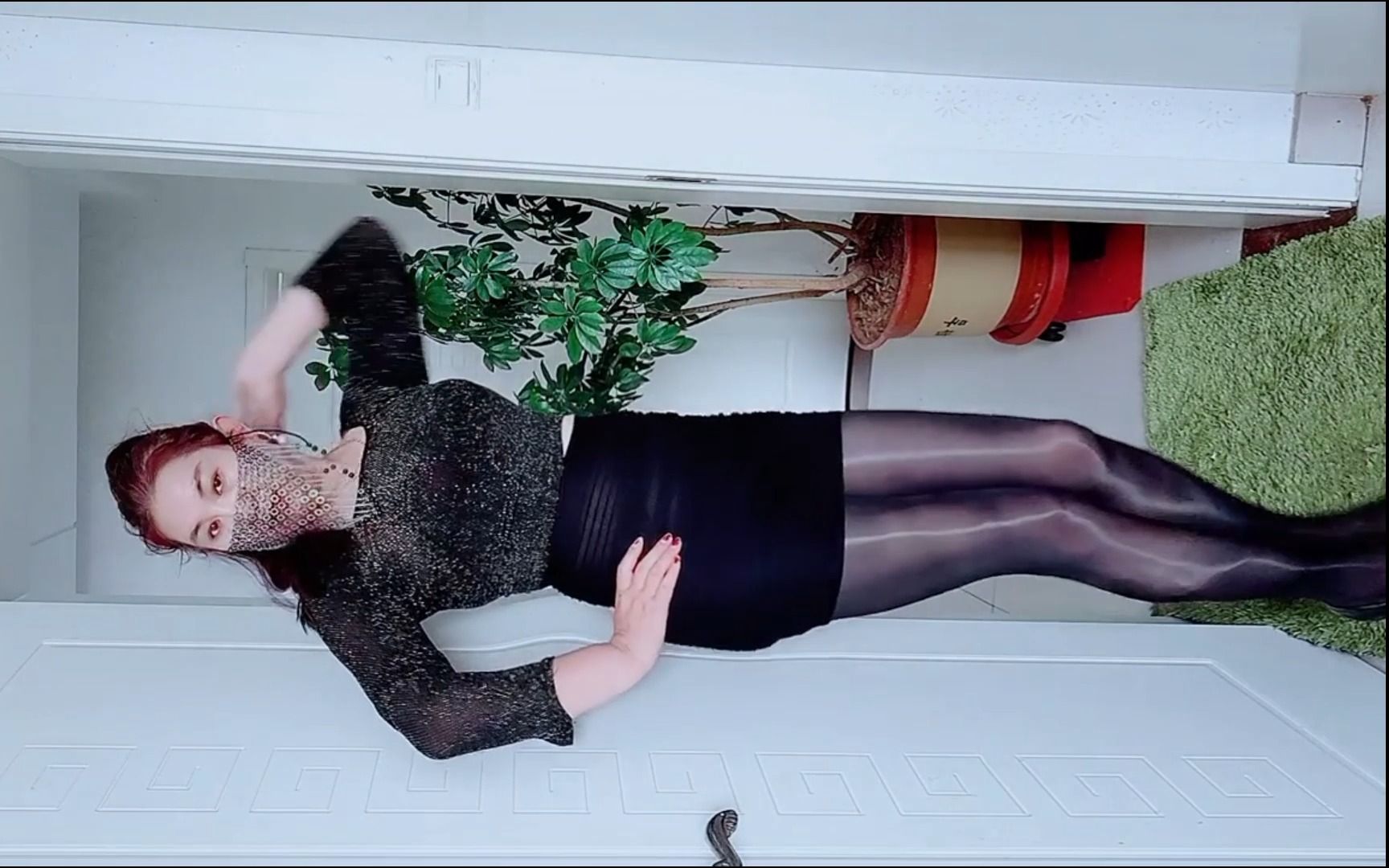 新买的裙子,姨飒一个【波波姐林丽敏小君黑g香香温柔贤淑轻舞玉女梦姬