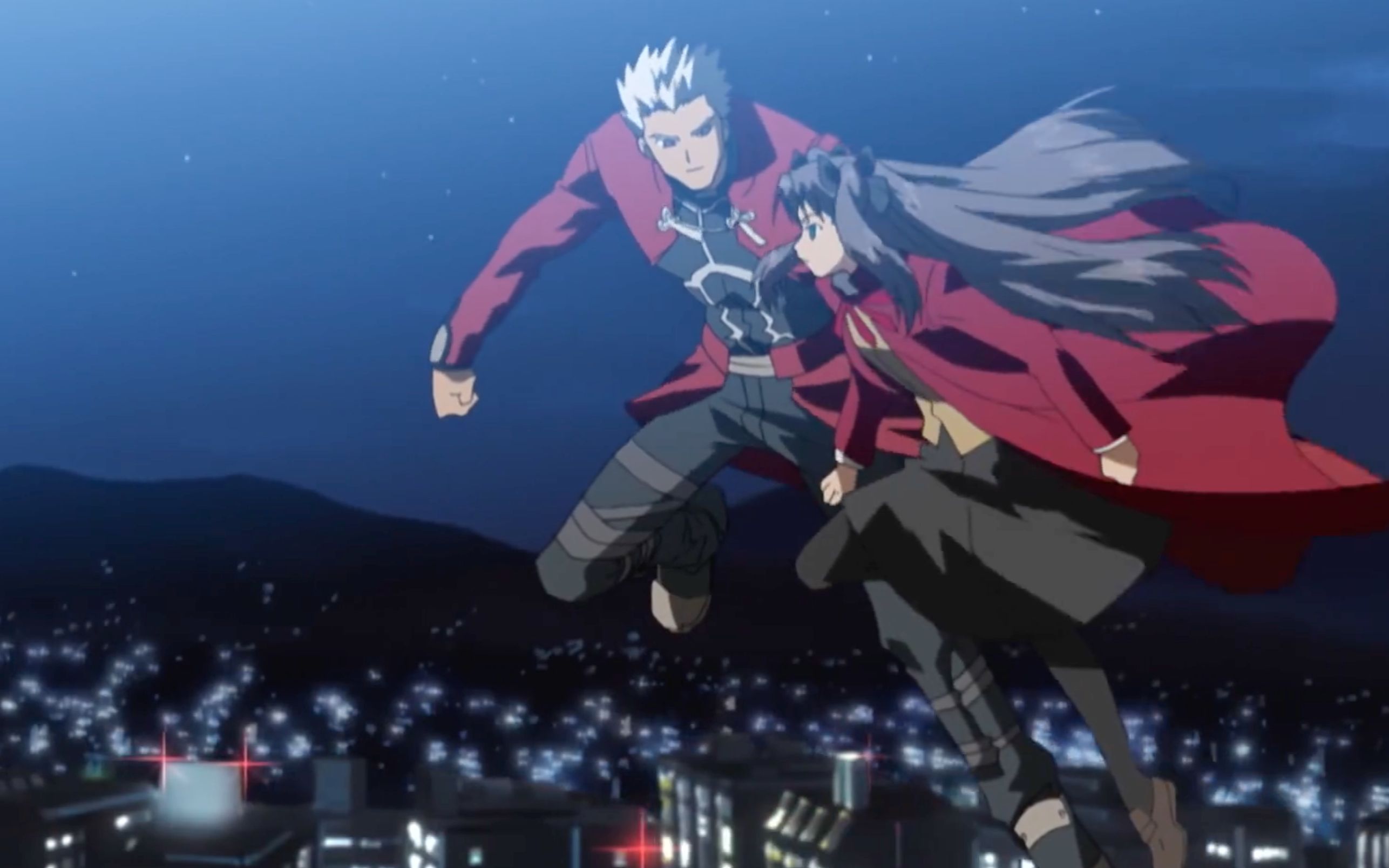 凛和红a的帅气飞天