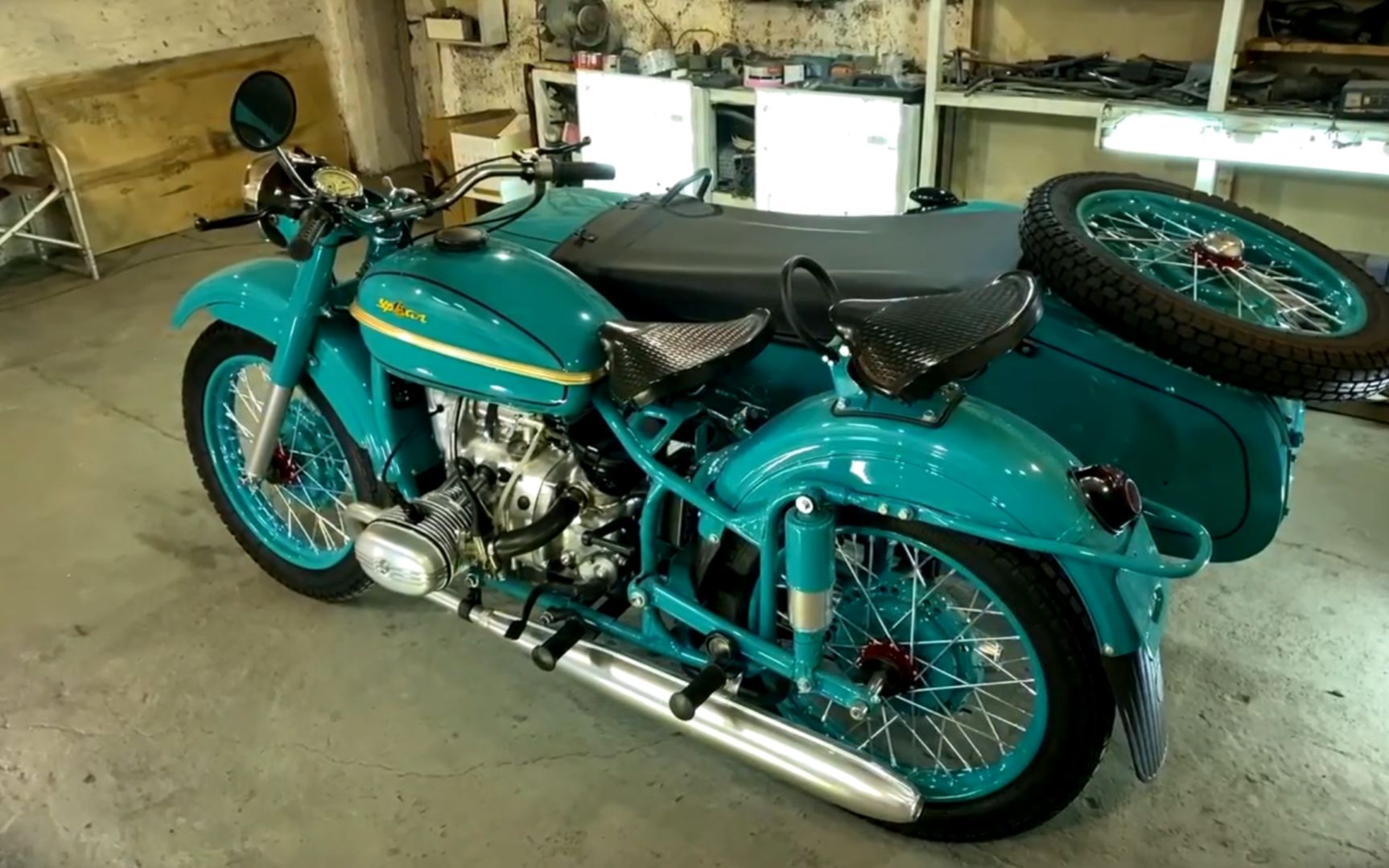 史诗级的翻新-复活1960年代苏联三轮侉子摩托车-手艺超绝_哔哩哔哩