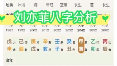 [图]刘亦菲八字分析