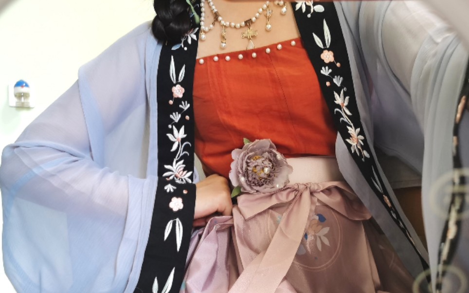 【汉服】森唐珍珠络吊带 萤火之夏百迭褙子