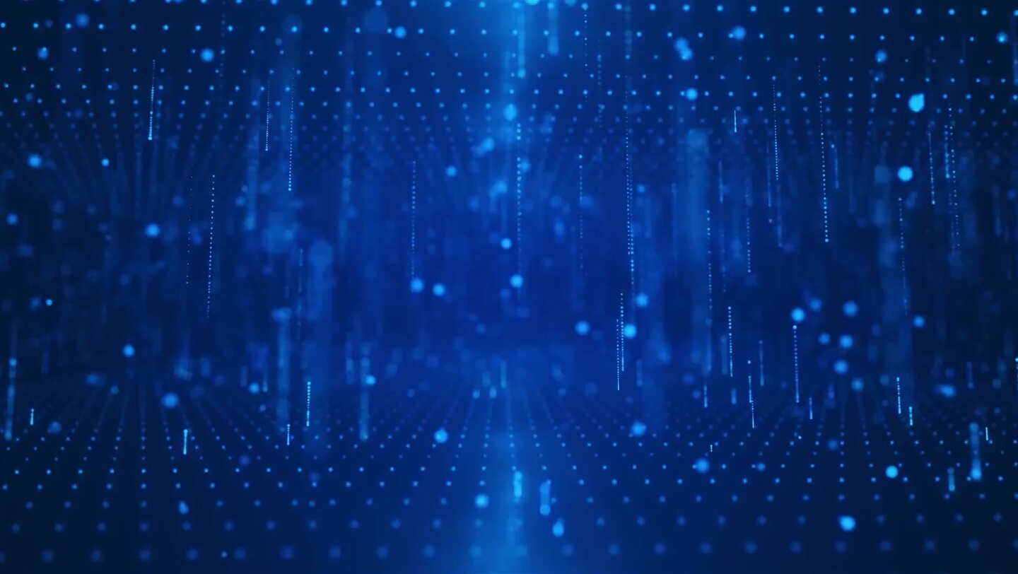大气蓝色科技空间感粒子背景视频