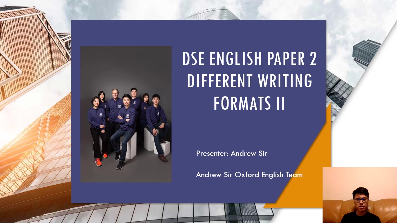 [图]【DSE深圳】DSE English Paper 2 不同的写作格式 II - Andrew Sir Oxford English Team