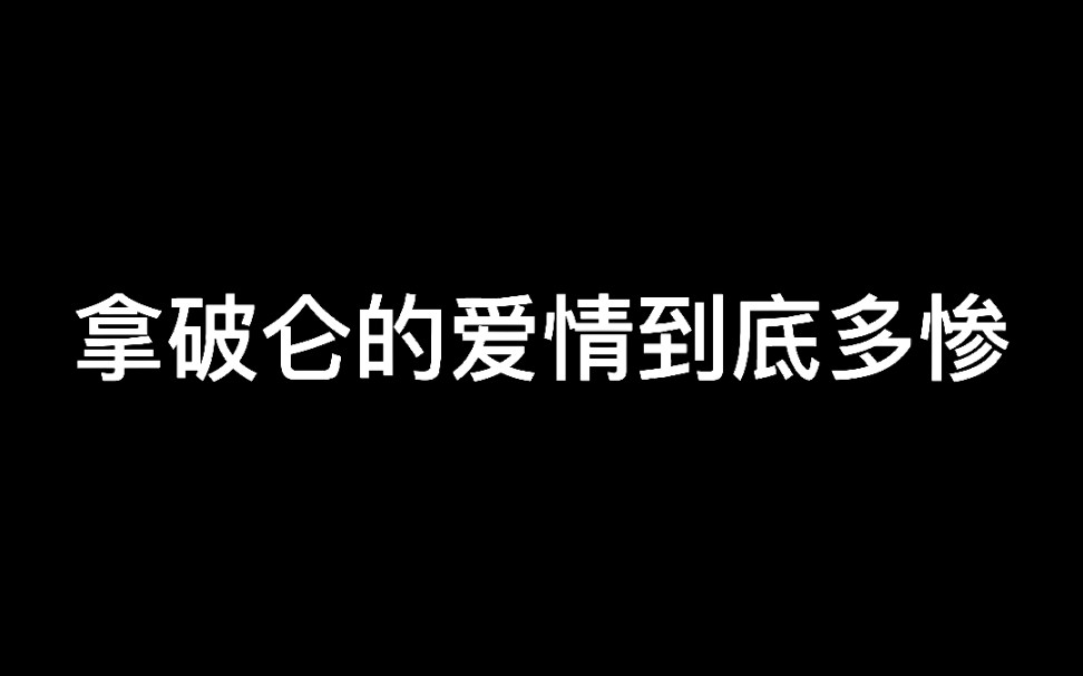 讲讲拿破仑的爱情哔哩哔哩bilibili