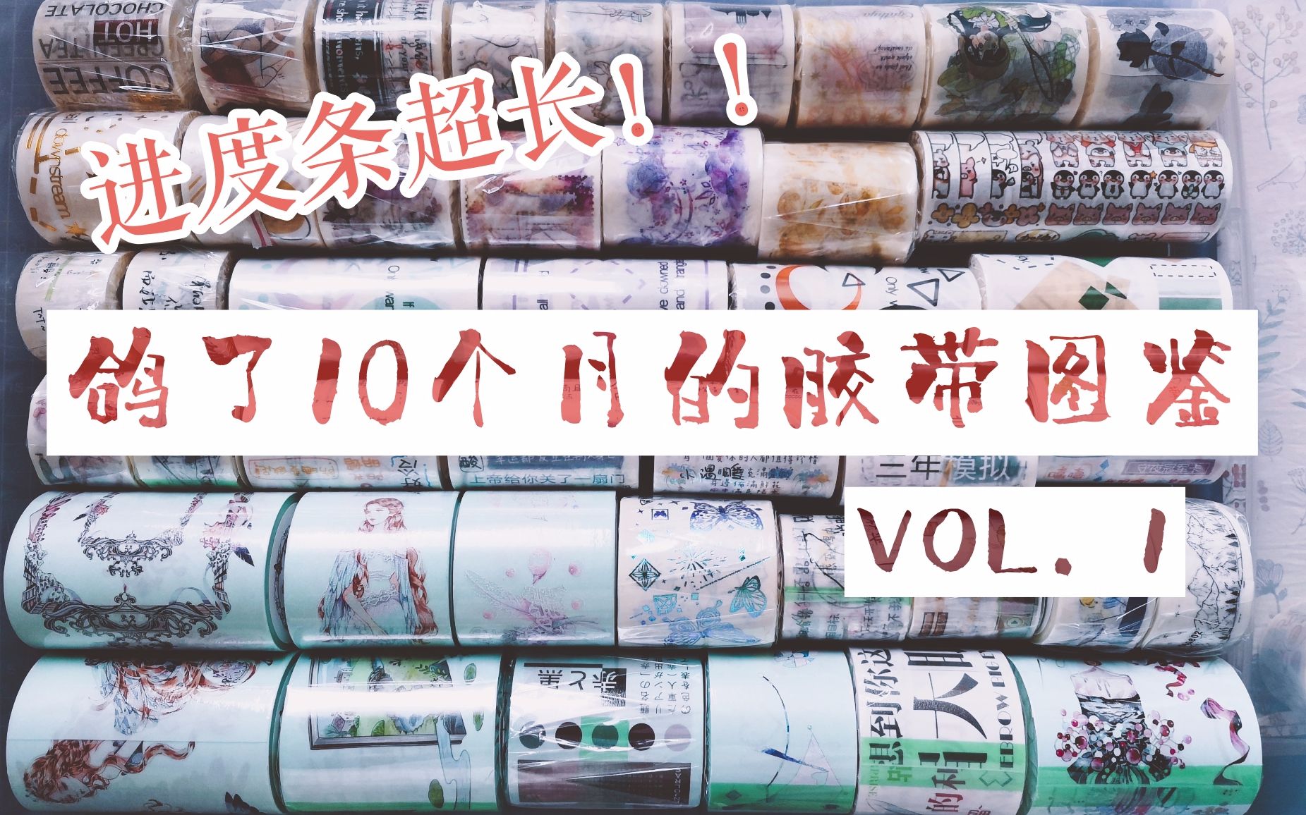 【西瓜手帐】鸽了十个月的超长胶带图鉴 VOL.1哔哩哔哩bilibili