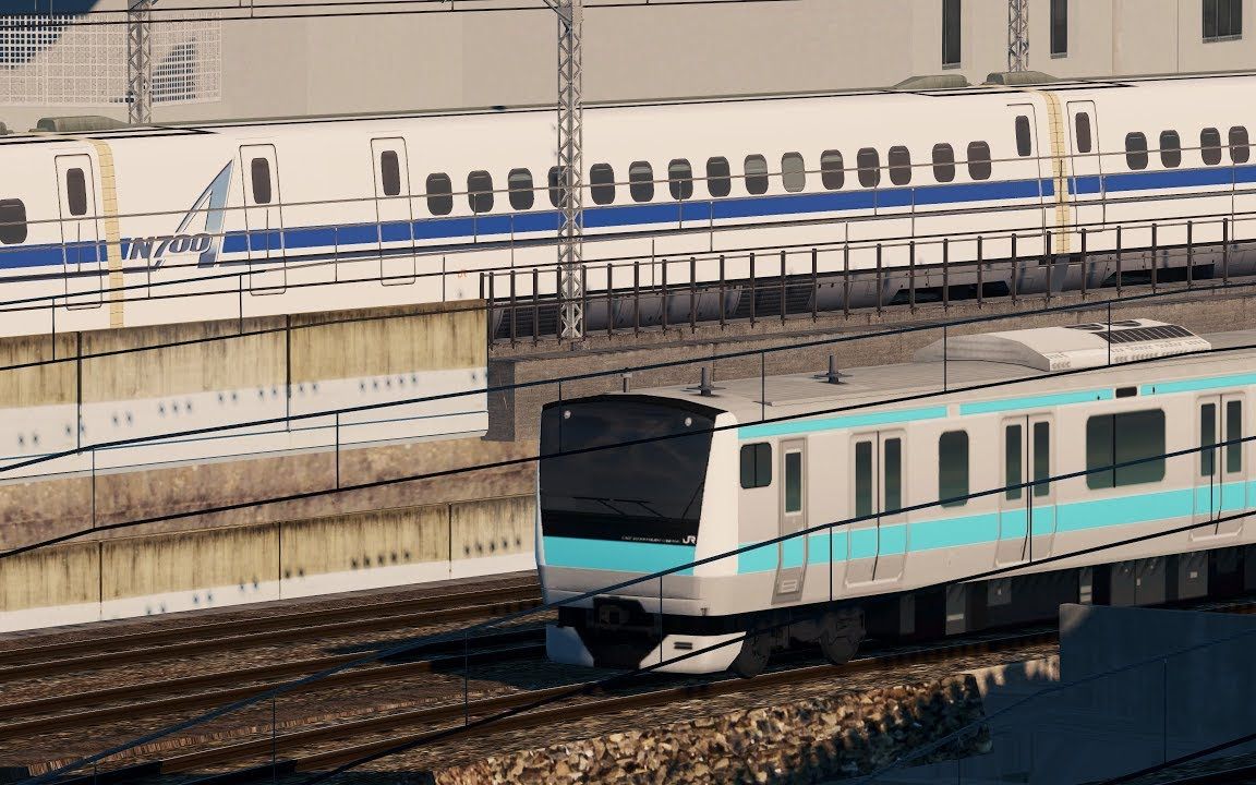 【都市天际线】京浜东北线:有乐町→新桥 前方展望(建设中)_哔哩哔哩