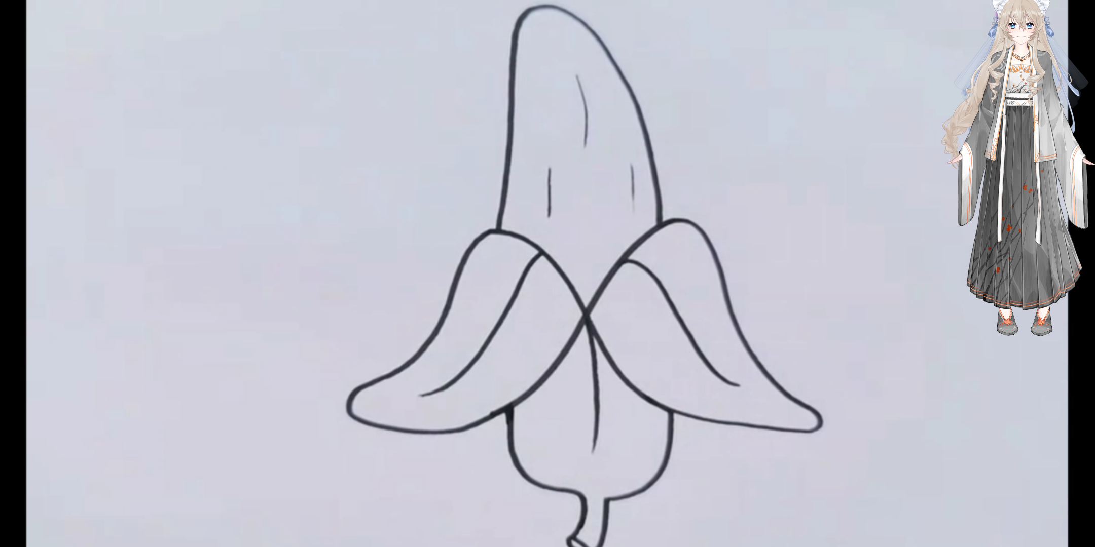 香蕉皮的画法简笔画图片