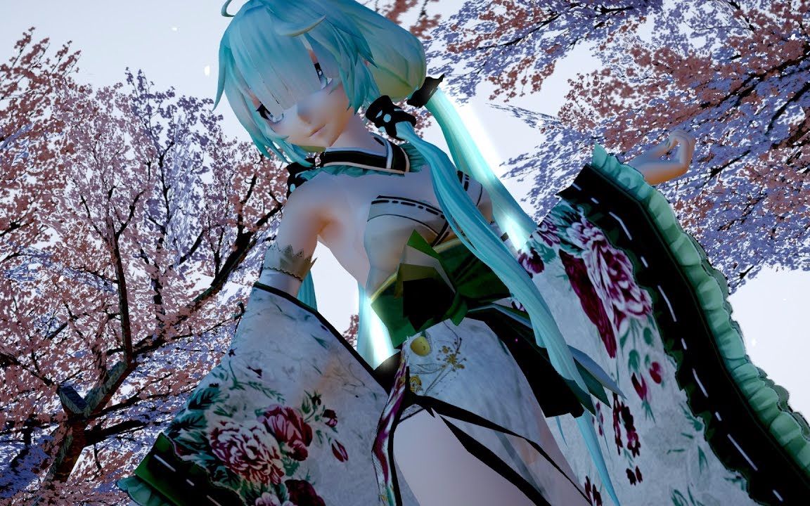 mmd 極楽浄土 和服miku