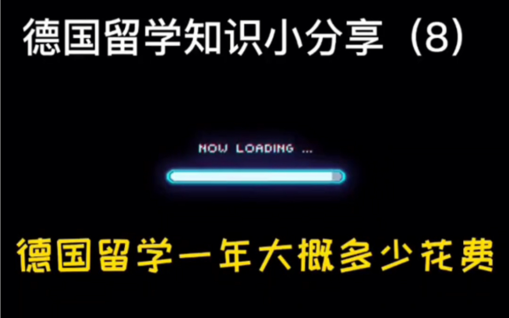 【欧洲硕士申请】德国留学小分享(8)在德国留学一年大概要花多少钱呢?哔哩哔哩bilibili