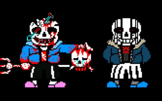 [图]The mirrored massacre sprites (InsanityInsanity Vs KillerKiller Sans)