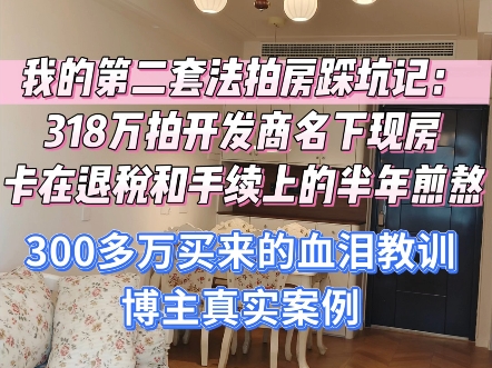 我的第二套法拍房踩坑记,开发商名下的风险,你知道多少?