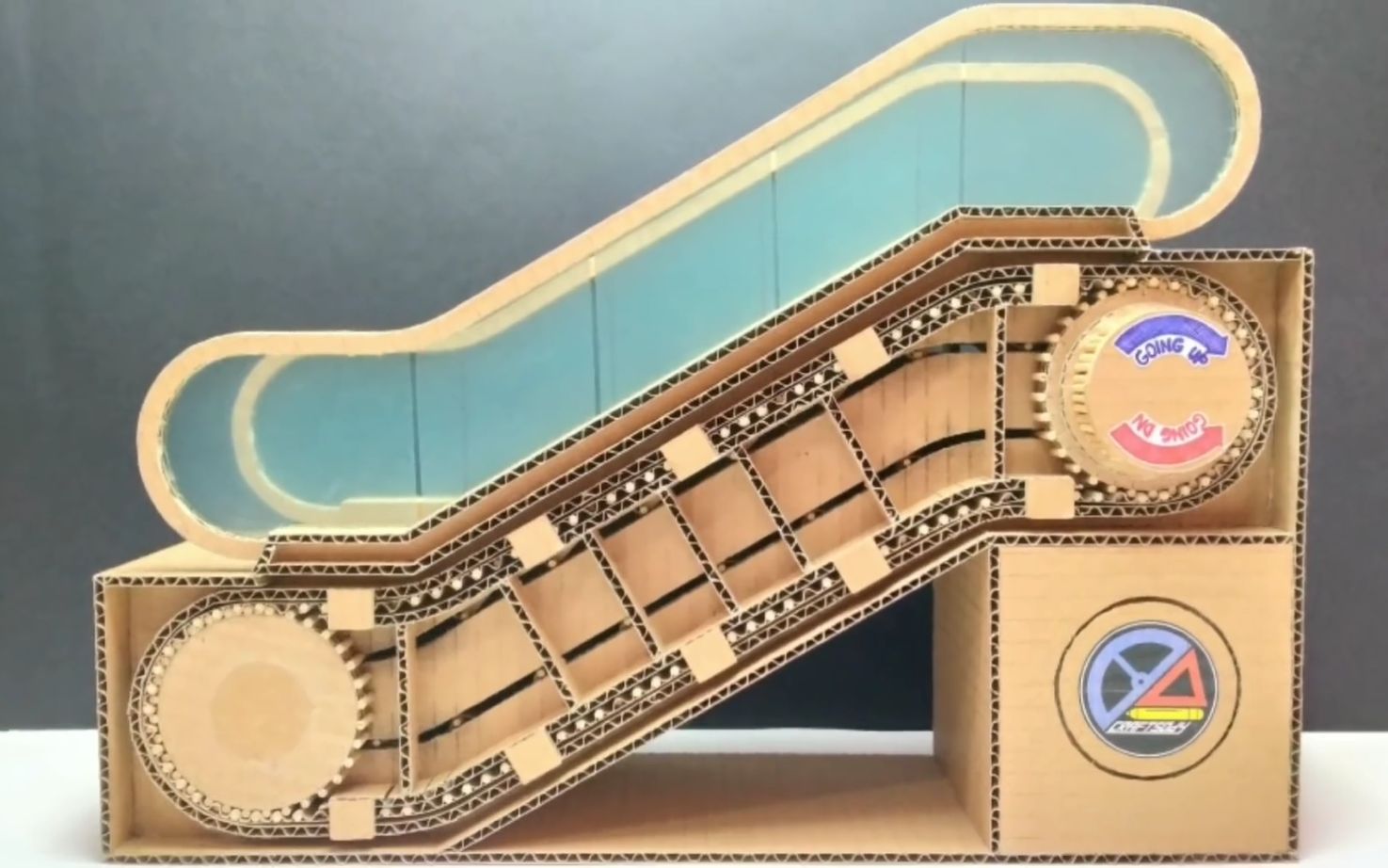 制作如何手工制作一个小扶梯howitworksescalatorcardboardmodeldiy