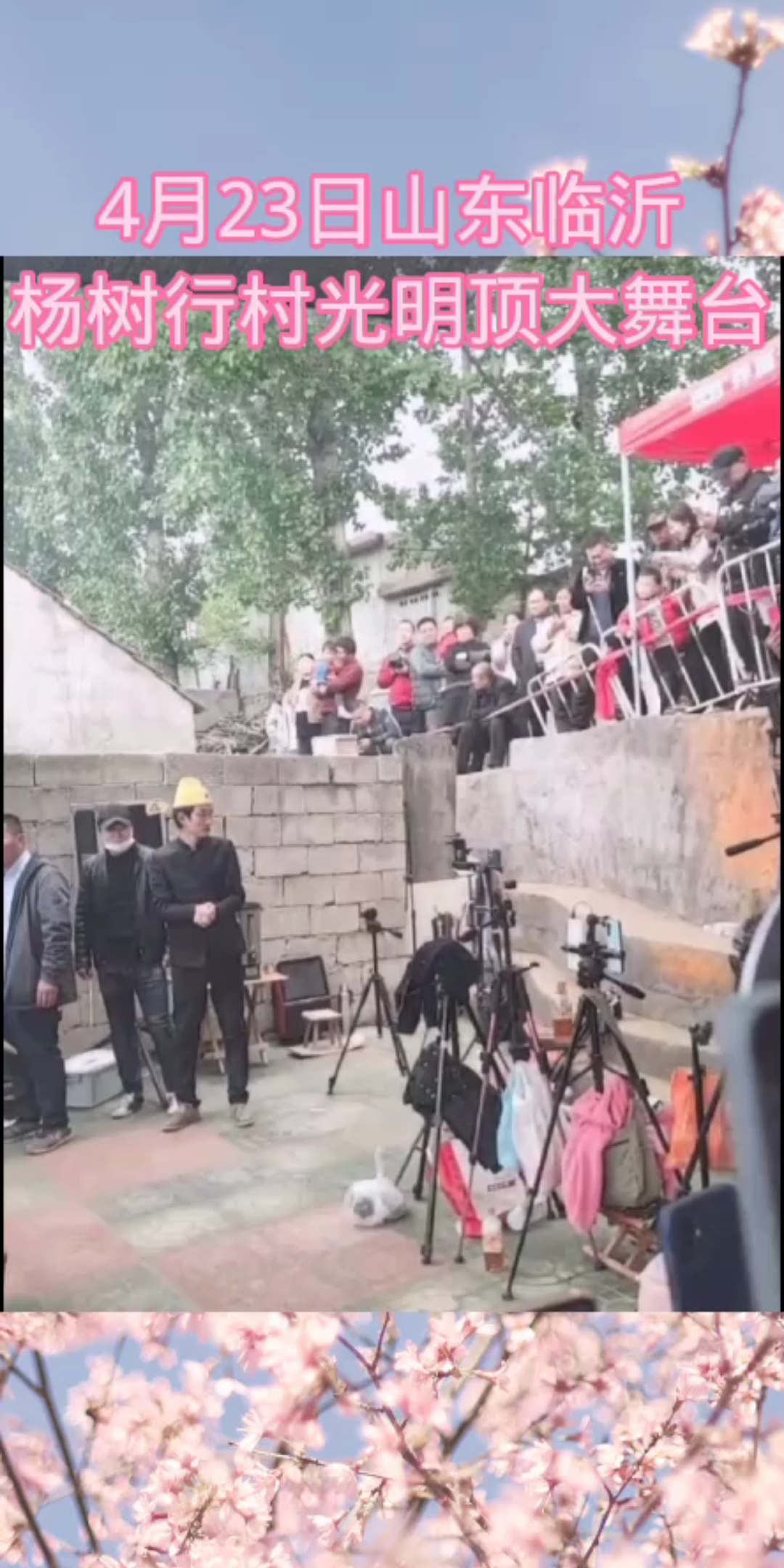 山东临沂费县梁邱镇杨树行村 光明顶大舞台 小鸡小鸡格格蛋