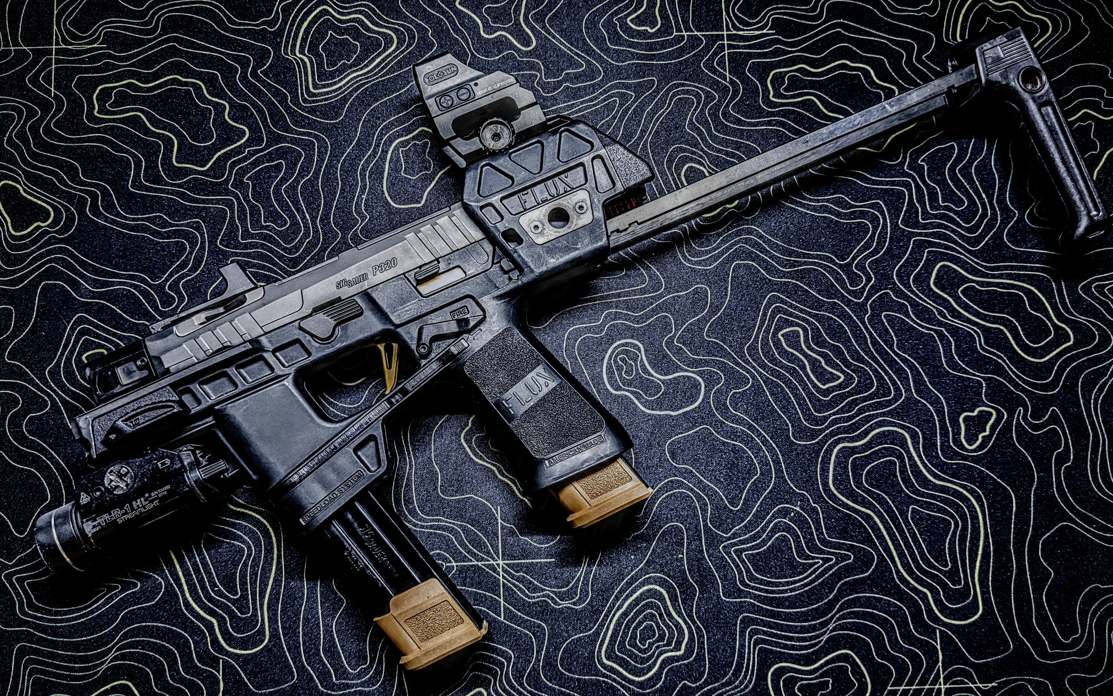 从手枪变微冲只要一瞬间! p320 flux raider mp17手枪扩展套件