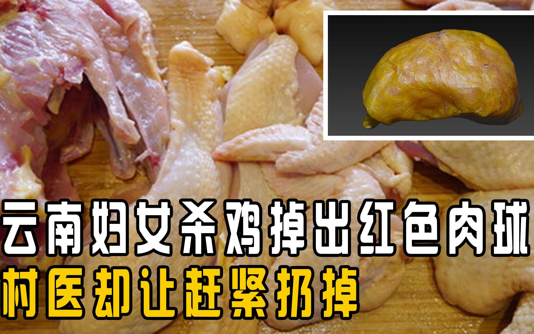 云南妇女杀鸡掉出红色肉球,老人直言价值不菲,村医却说赶紧扔掉