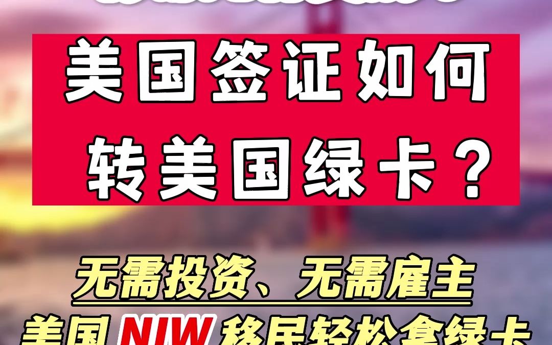 大鱼小鱼国际:美国签证有哪几种类型?美国签证如何转美国绿卡?哔哩哔哩bilibili