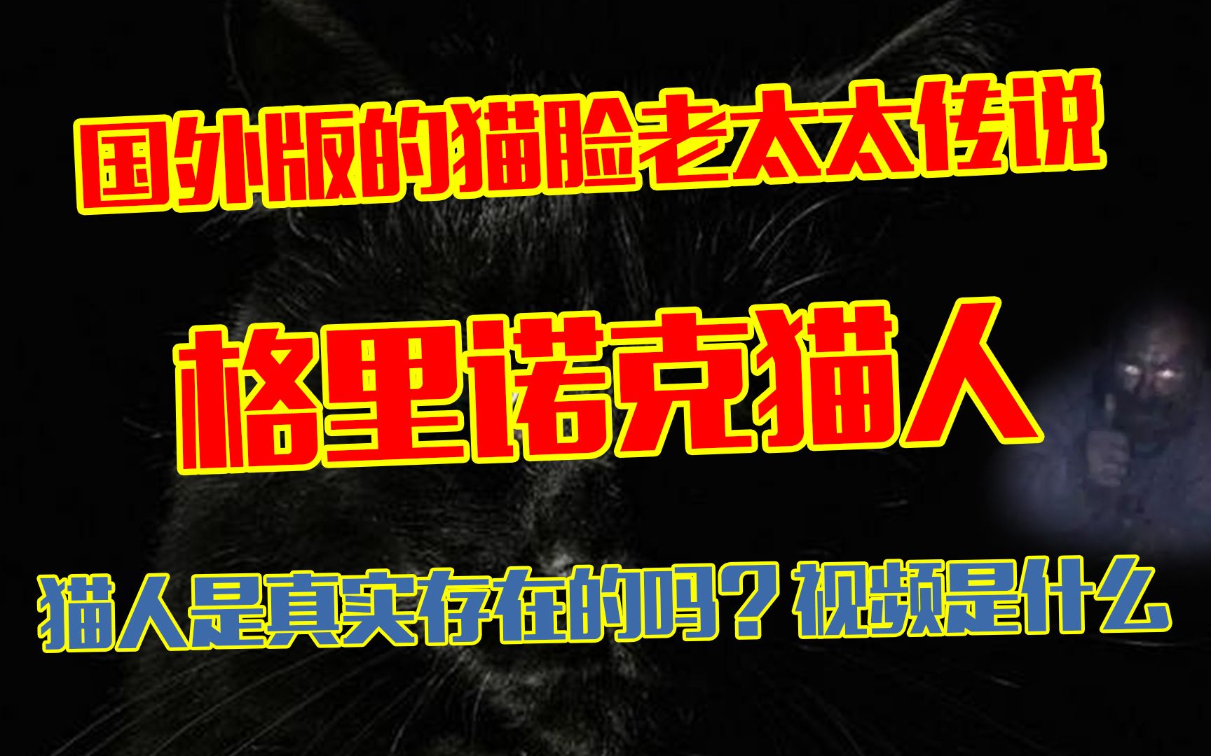 格里诺克猫人传说:被上传到网络的猫人是真实存在的吗?哔哩哔哩bilibili