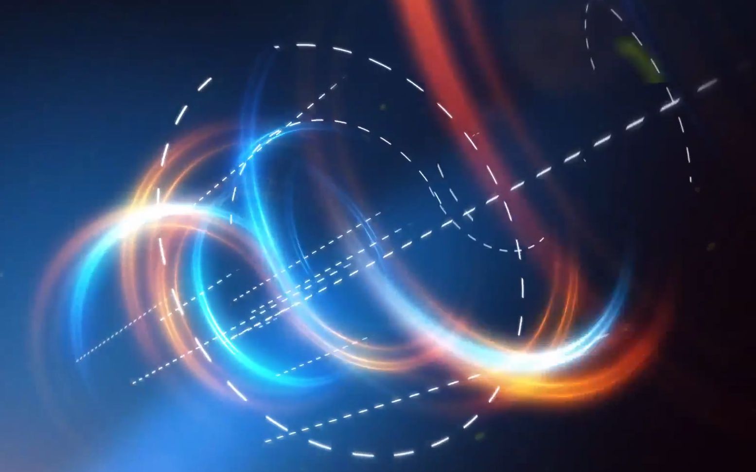 1397 超唯美七彩光圈中的切片公司企业logo标志揭示开场视频片头ae