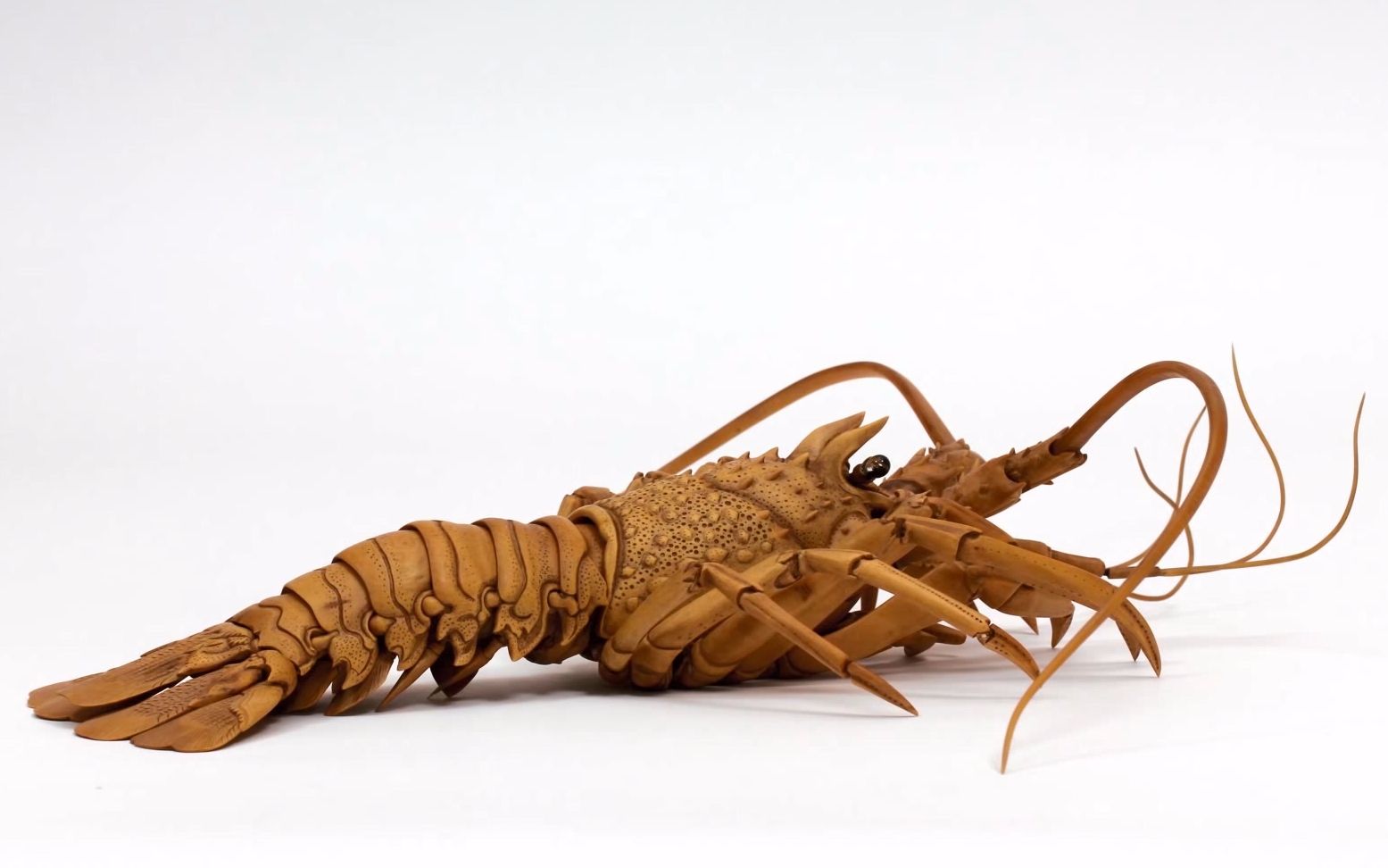 【木艺匠心】第14期 木雕欣赏之龙虾-作者:大竹亮辅