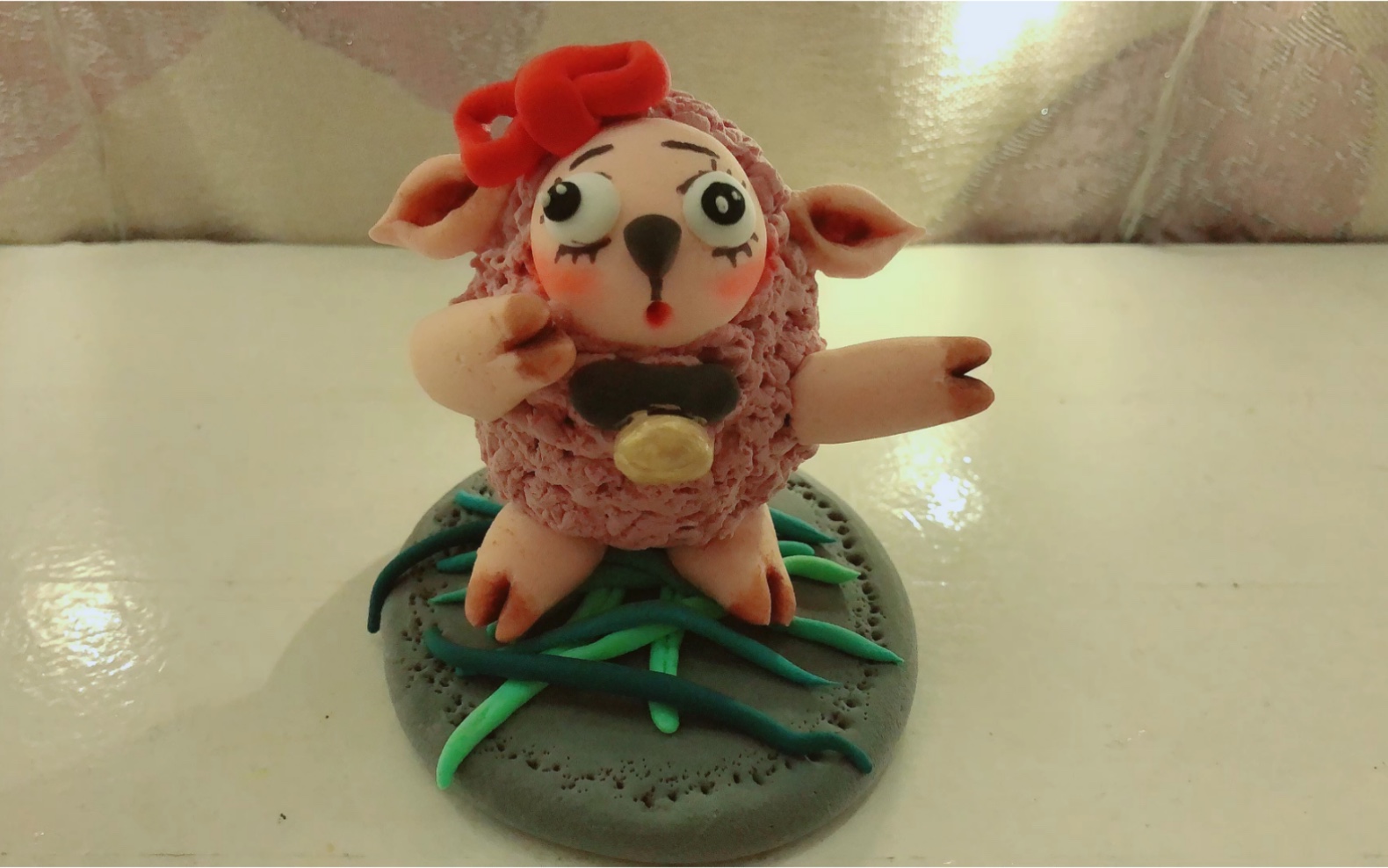 亲子粘土手工又现一只羊咩咩,傲娇可爱谁不想要,心动不如行动!