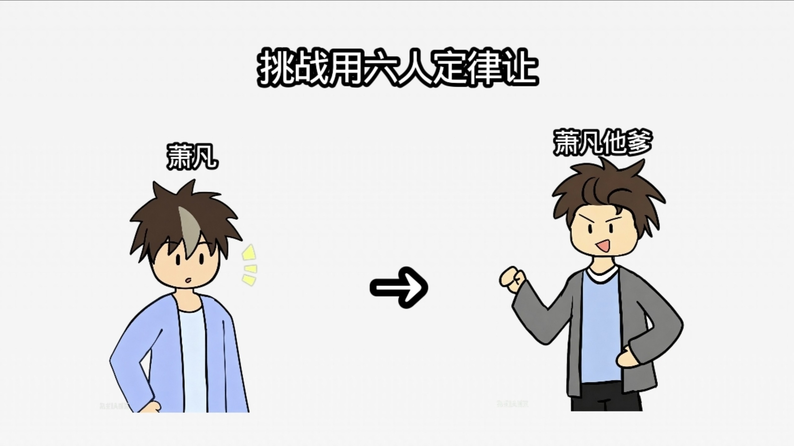 挑战用六人定律让萧凡认识萧凡他爹