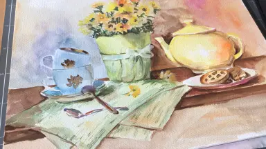 静物画　水彩画　SHO 2f3bd46b0b2545c1b84e253209db27