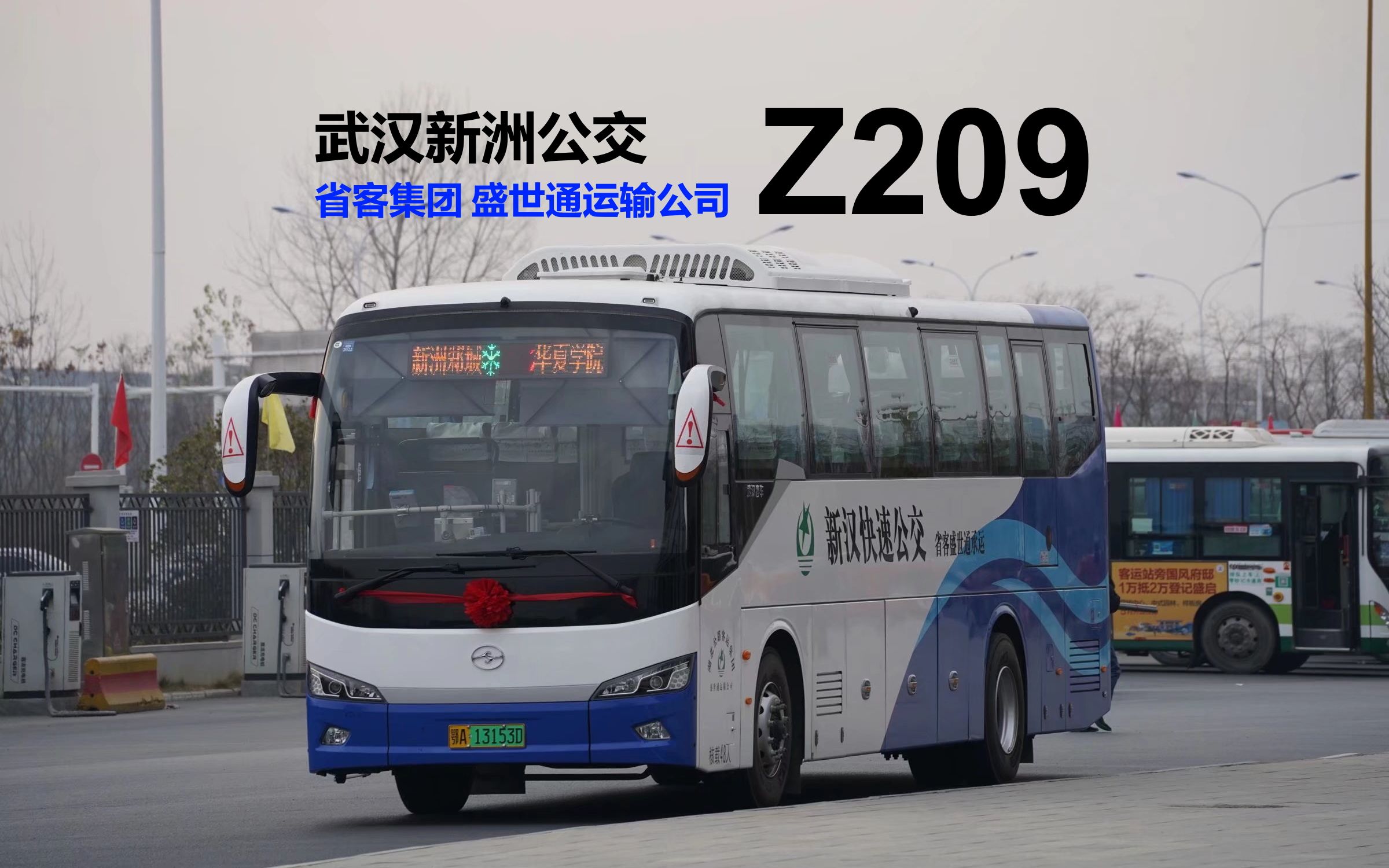 【四环外至三环内 纵贯江城南北】武汉新洲公交Z209路 邾城客运站→关山大道华夏学院哔哩哔哩bilibili