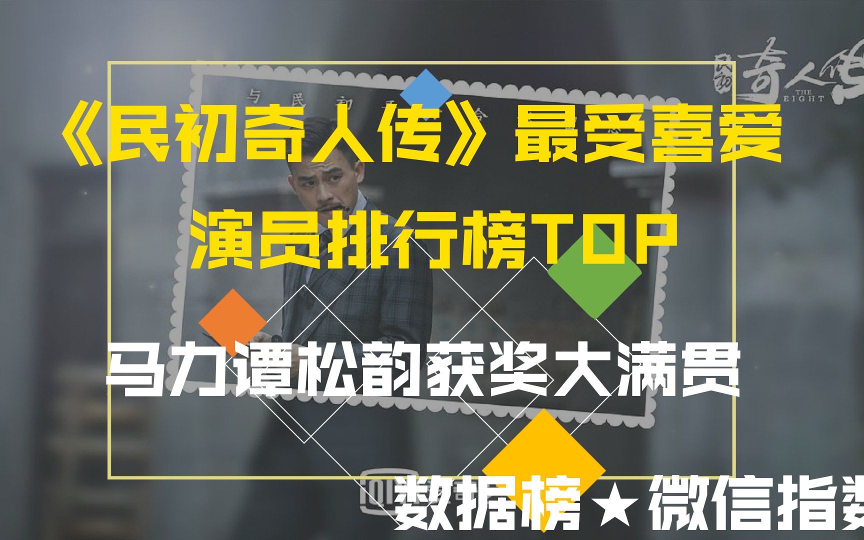 《民初奇人传》观众最爱演员排行榜,马力谭松韵获奖大满贯,排名你认可么?萌新UP主不做标题党!哔哩哔哩bilibili