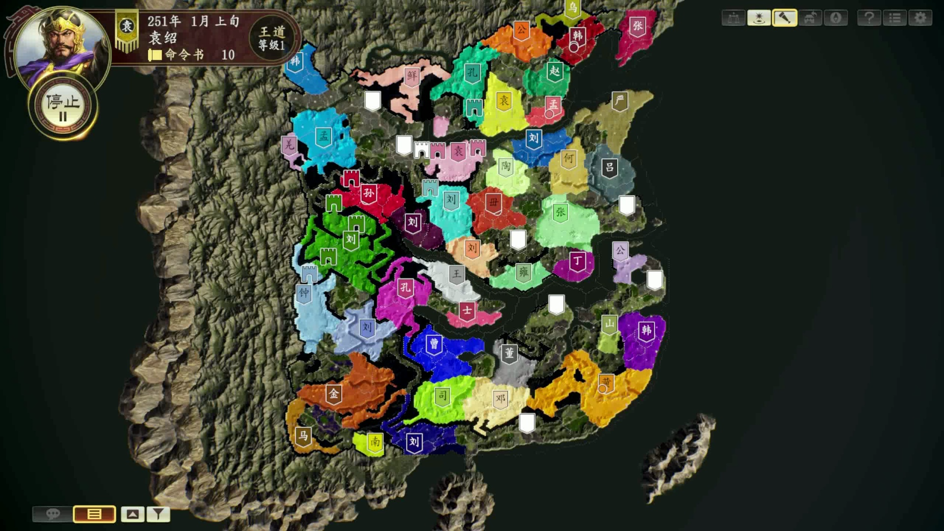 三国志14pk版随机全景看海30