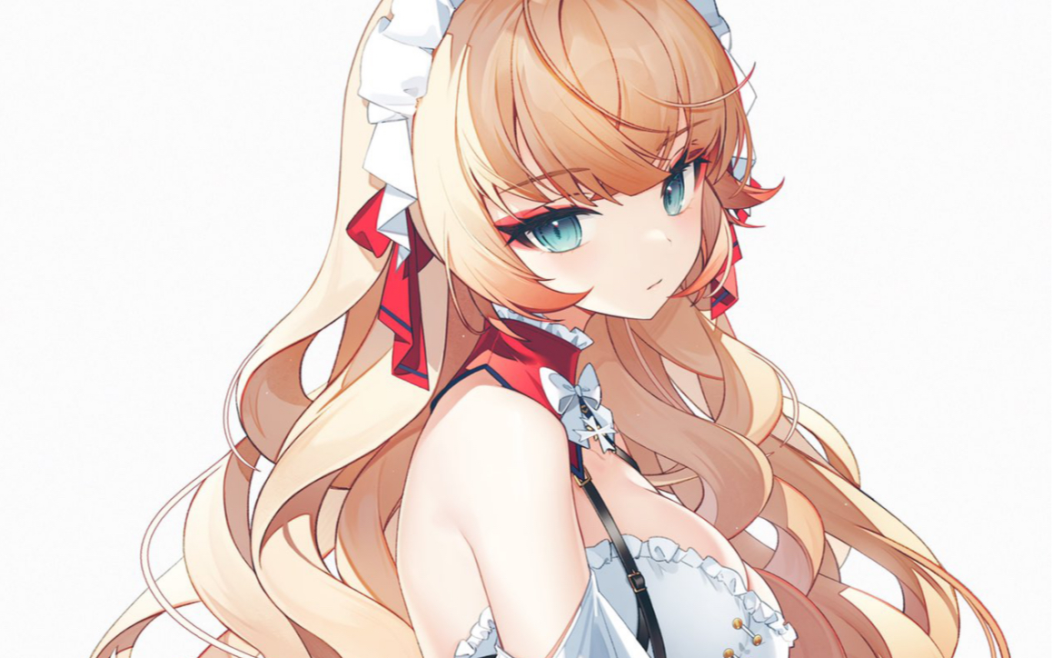 活动作品碧蓝航线小饼干豪maid皮肤含特触