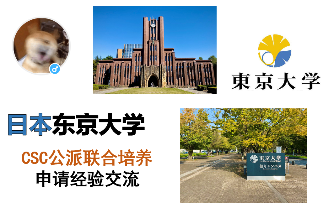 【学术小杂谈】csc公派日本东京大学联合培养博士申请经验交流哔哩哔哩bilibili