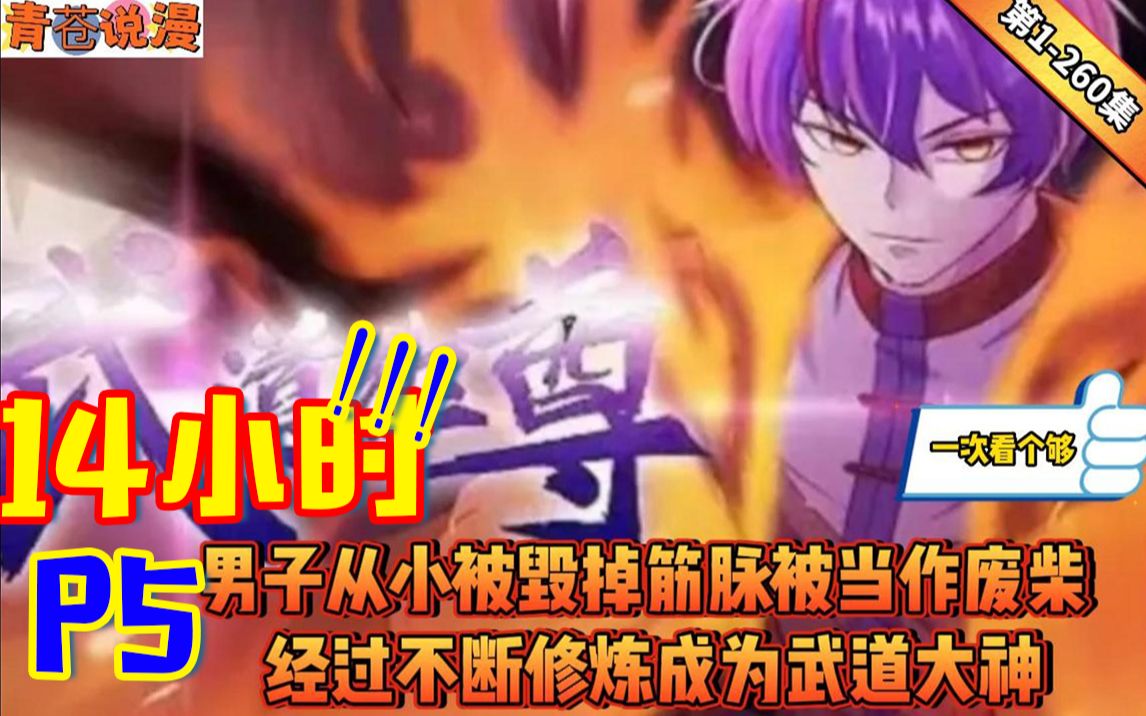 [图]！！【14小时】《武道独尊》第1-260话神王附身废柴，从此开启武道巅峰之路！