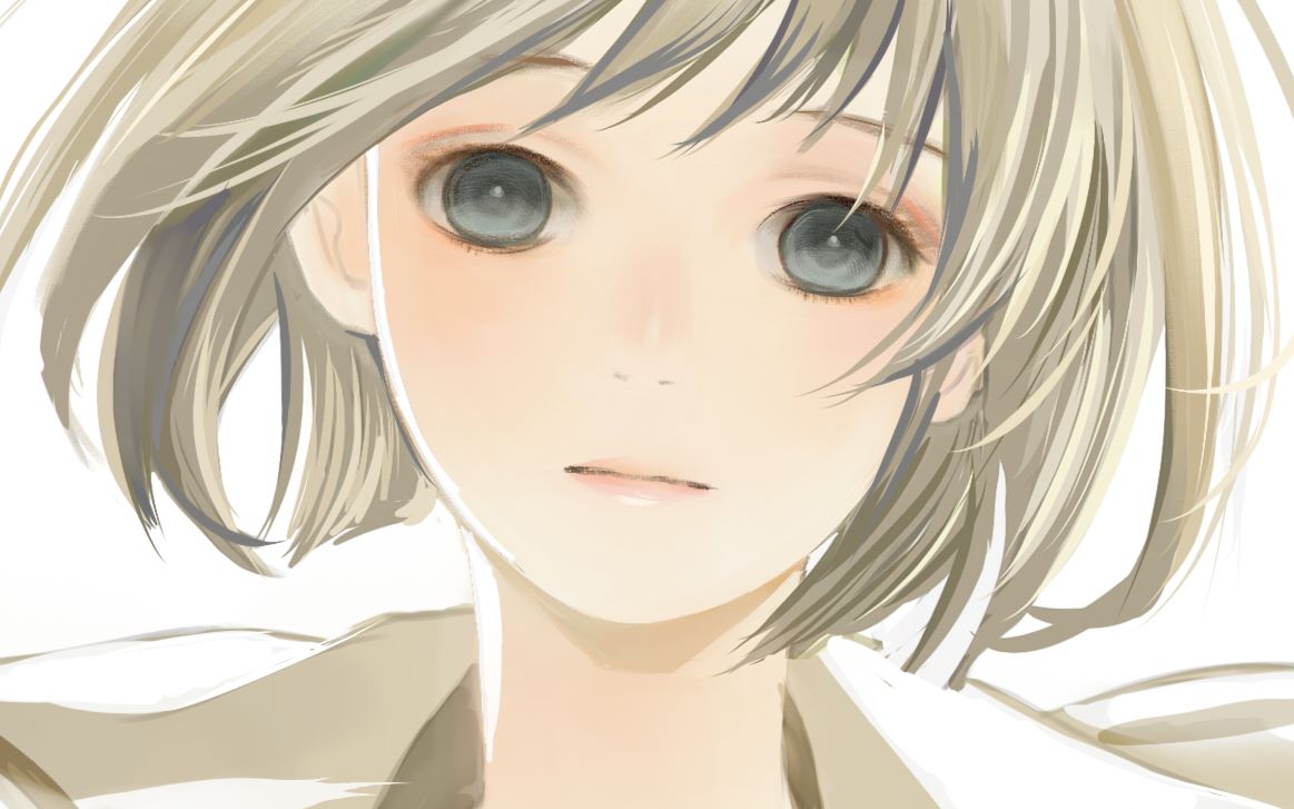 【临摹过程】短发jk小姐姐