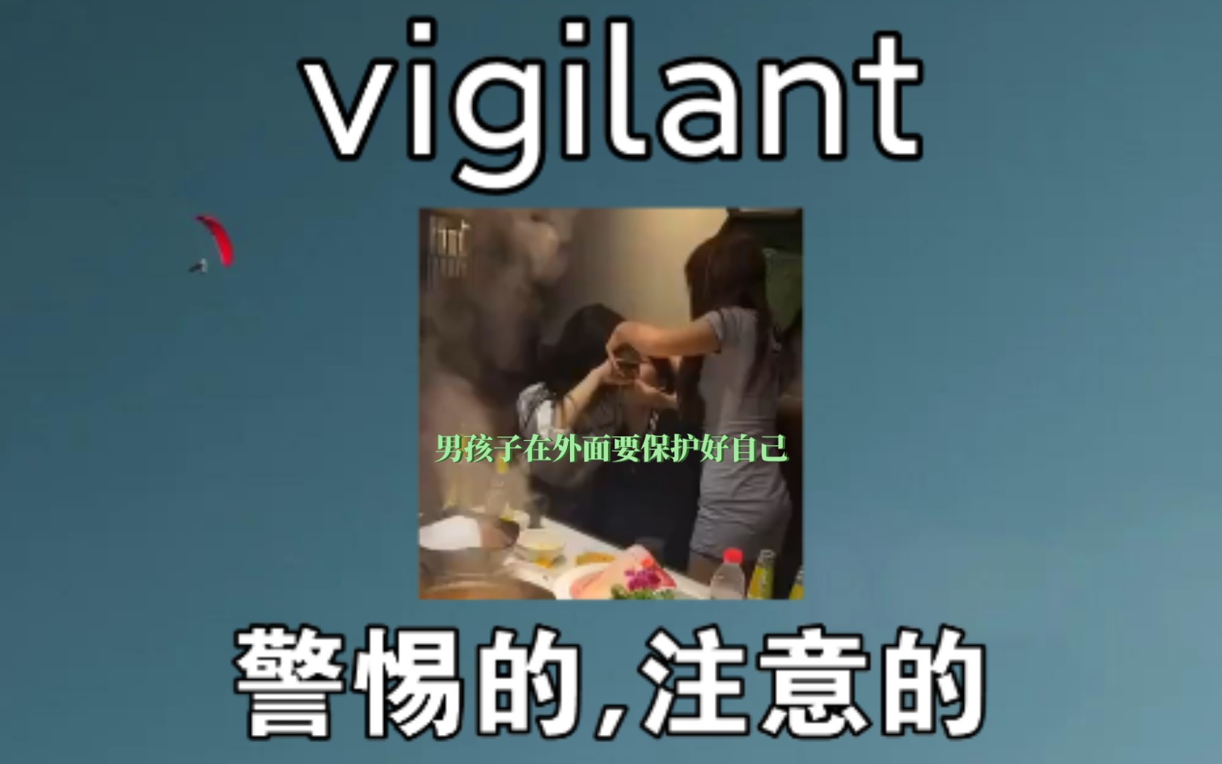 [专四单词] 警惕的 vigilant 《男孩子在外面要保护好自己》哔哩哔哩bilibili