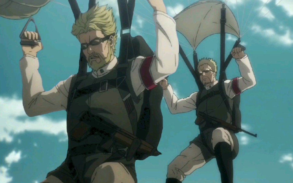 和吉克一起玩降落伞却又被害死の莱纳