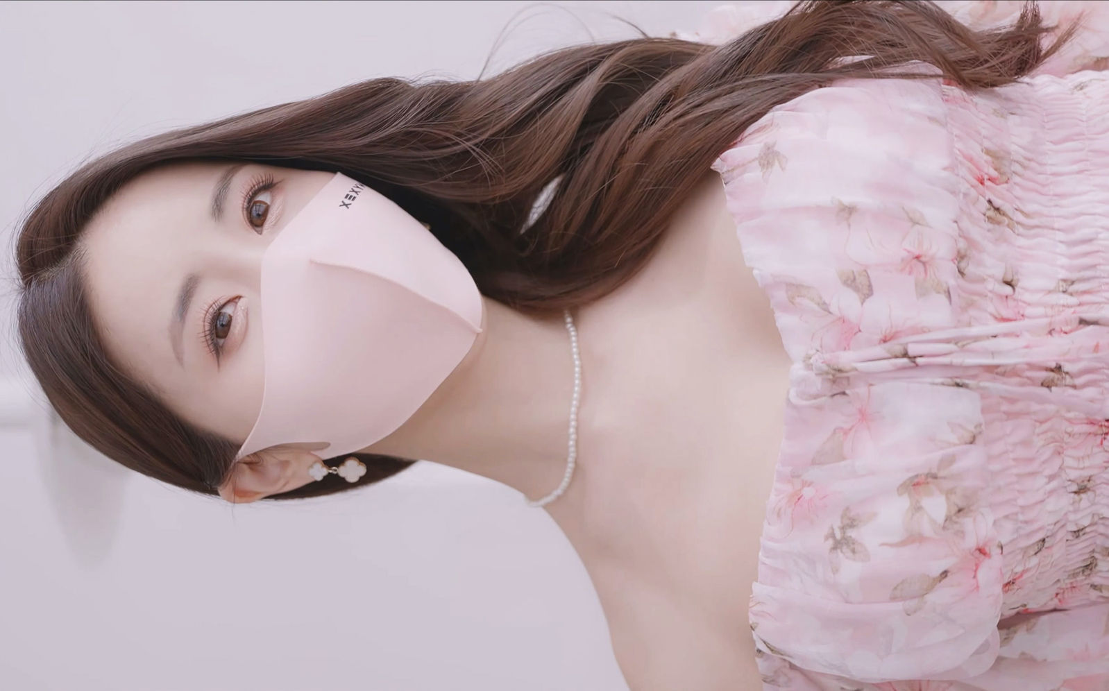 【lovely rose】春季迷人 粉色碎花连衣裙 服饰穿搭lookbook