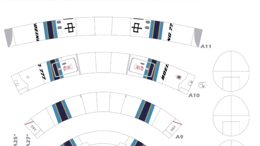 1:120 中国南方航空 波音B777300ER 纸模图纸哔哩哔哩bilibili