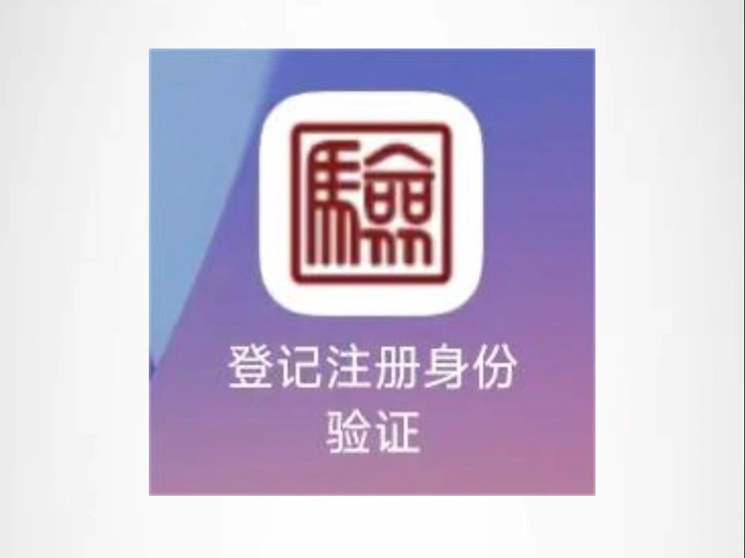 《登记注册身份验证》app使用教程!哔哩哔哩bilibili