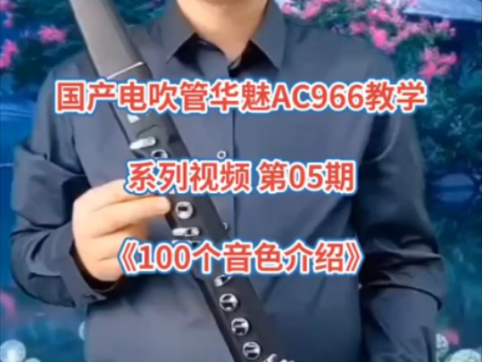 国产电吹管华魅AC966教学,系列视频第05期,《100个音色介绍》.哔哩哔哩bilibili