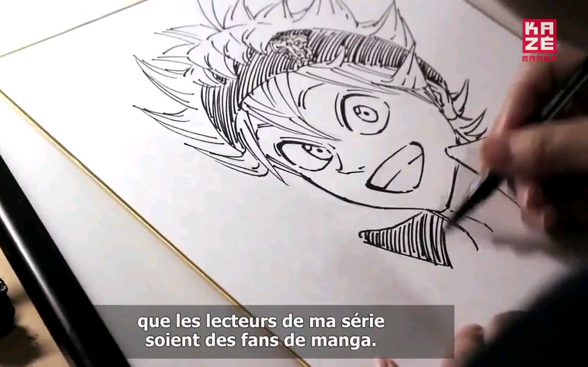 黑色五叶草原作者田畠裕基老师手绘阿斯塔色纸