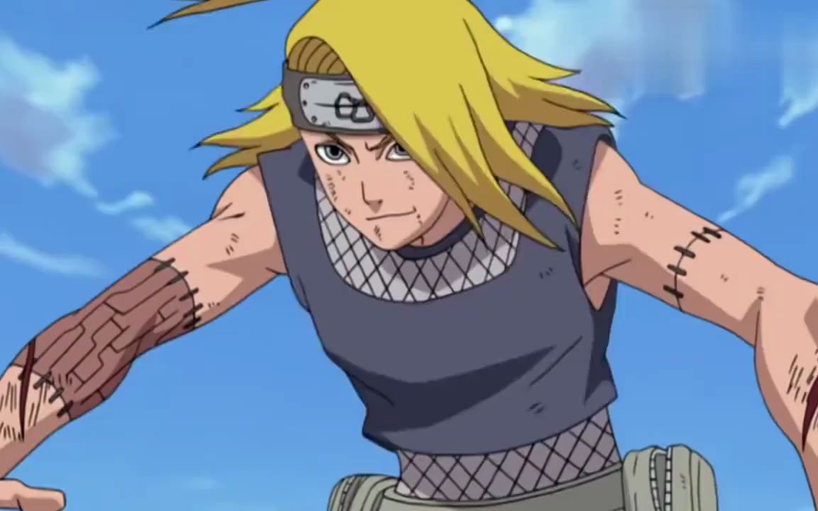 佐助被迪达拉c4炸弹裹身,使用雷切拼死一搏