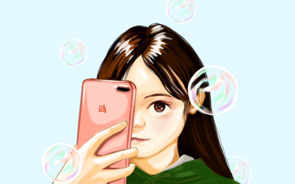 【procreate】这是一张普普通通的微信头像约稿哔哩哔哩bilibili